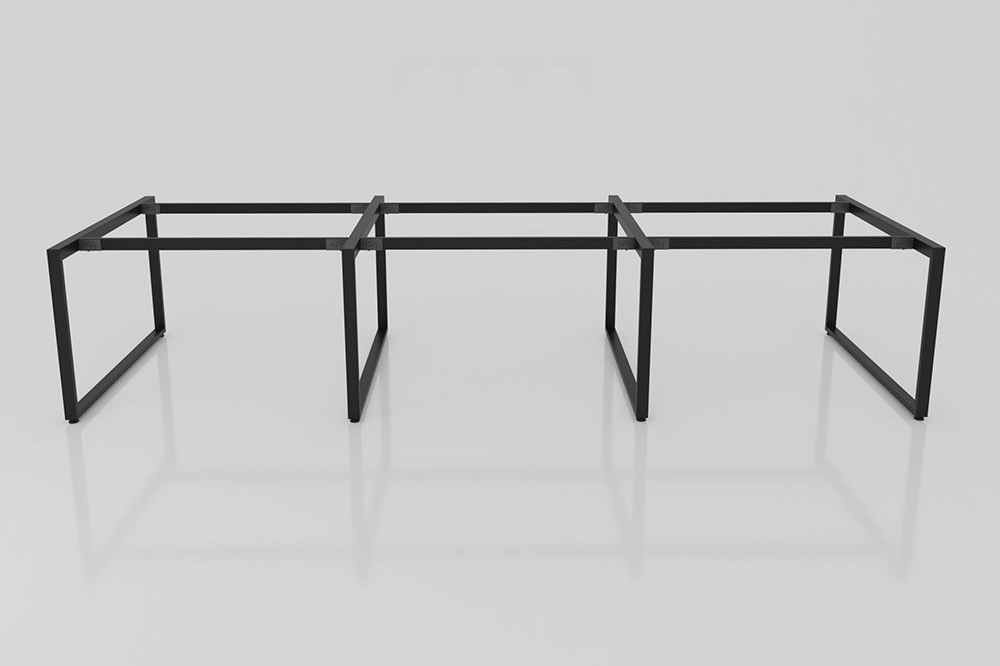 Chân bàn sắt tam giác hệ Rectangle cụm 6 chỗ ngồi: SG - T03 - $hienthicat